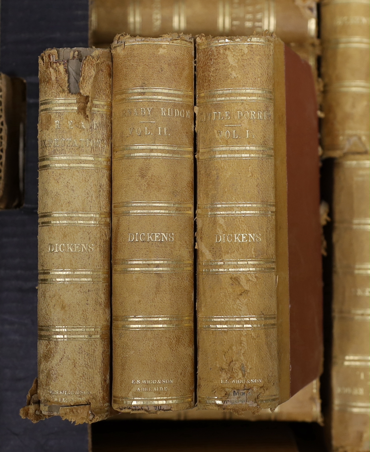 A complete set of Charles Dickens